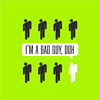 Скетчбук "I’m a bad guy", 12х12 см, 140 г/м2, 80 листов, зеленый луг - 2