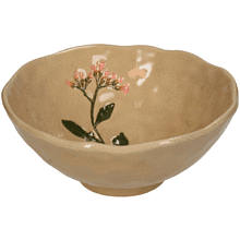 Тарелка керамическая "Flower", 18.2х18.2 см, бежевый