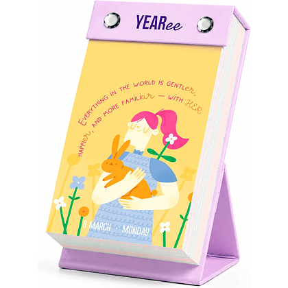 Календарь настольный на английском языке Yearee "Каждый твой день", 9x15 см, 2027 - 8