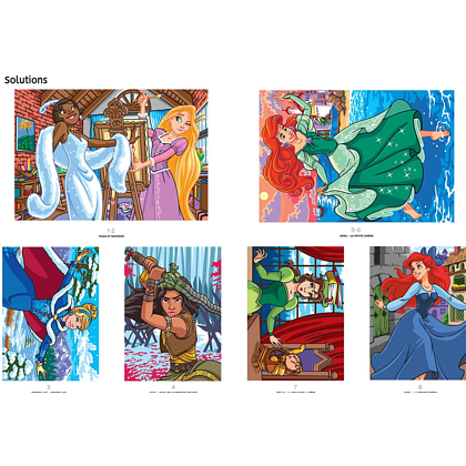 Раскраска по номерам на французском языке "Coloriages mystères Disney - Princesses. Tome 2" - 5