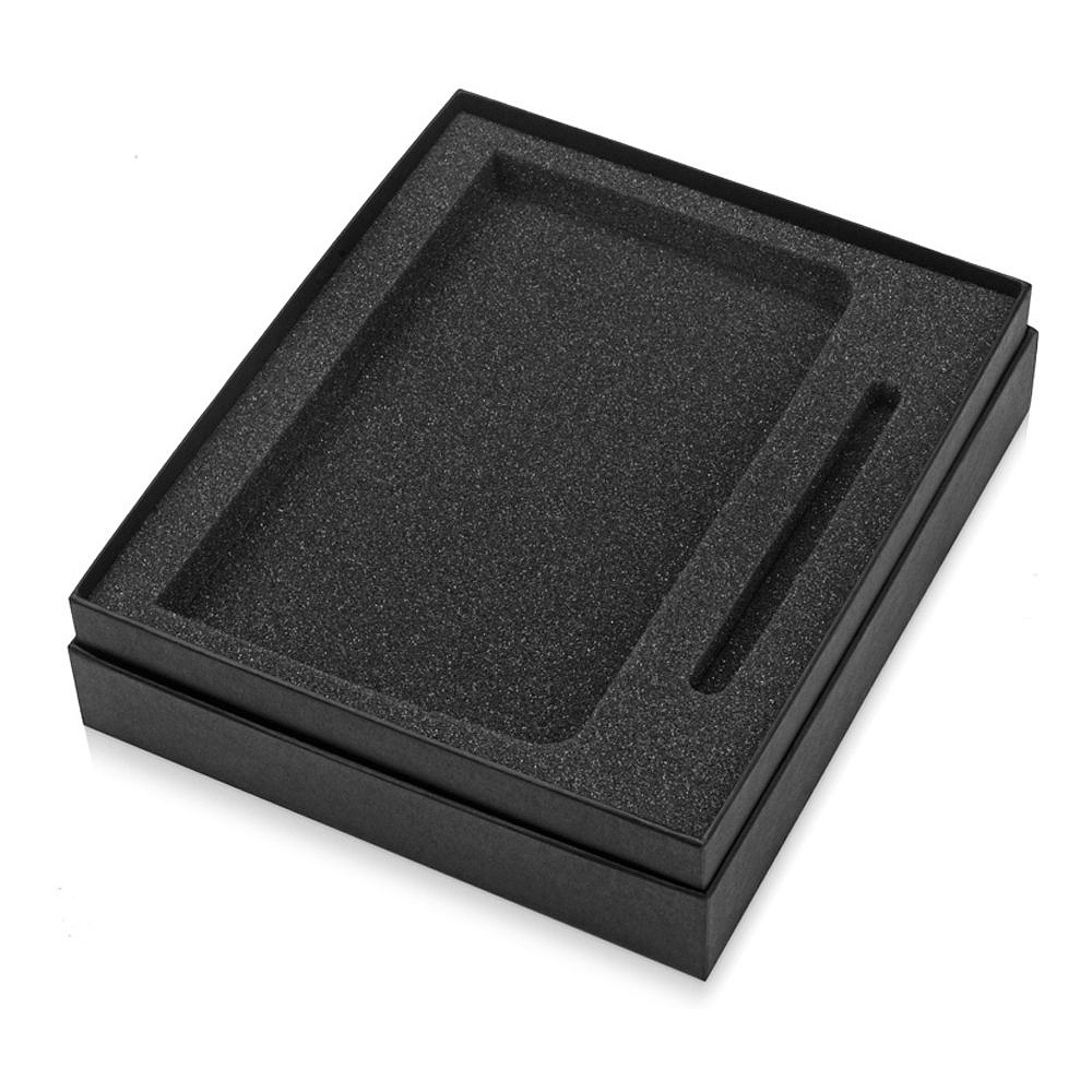 Коробка подарочная "Smooth L" для ручки и блокнота A5, черный - 2
