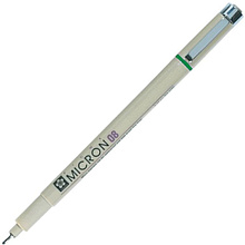 Ручка капиллярная "Pigma Micron", 0.5 мм, зелёный