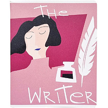 Тетрадь "Writer", А5 96 листов, линейка, розовый