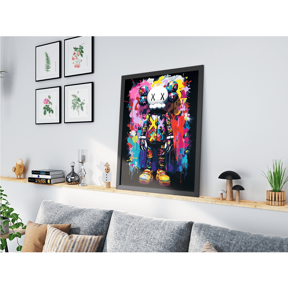 Картина по номерам "Kaws Color Pop" - 2
