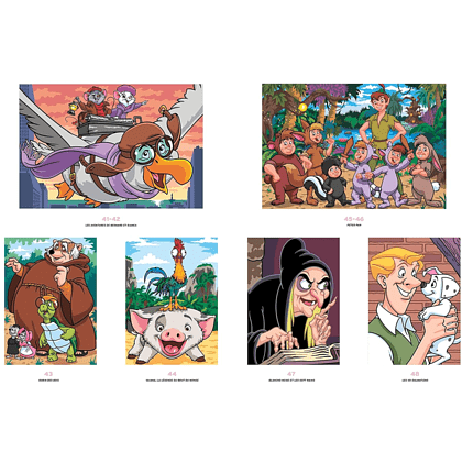 Раскраска по номерам на французском языке "Coloriages mystères Disney - Les Grands classiques. Tome 11" - 6