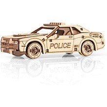 Конструктор 3D "Полицейский автомобиль", механический, деревянный