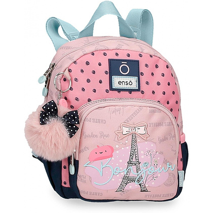Рюкзак детский "Bonjour", XS, голубой, розовый
