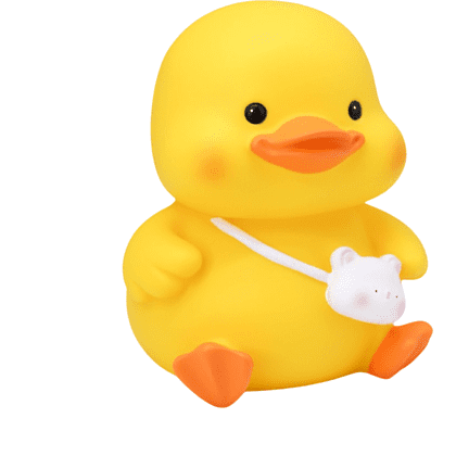Копилка "Duckling", пластик, желтый