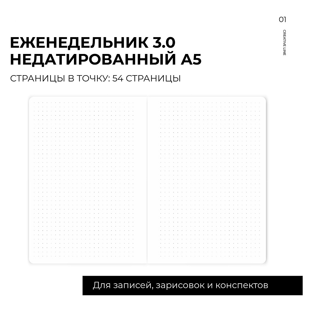 Еженедельник недатированный "MyPPlanner 3.0 Creative", А5, 240 страниц, темно-серый - 11