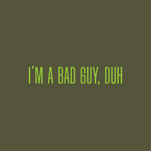 Шапка «I’m a bad guy», унисекс, хаки