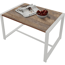 Стол журнальный ALLERD RION, белый муар, Австралийское дерево