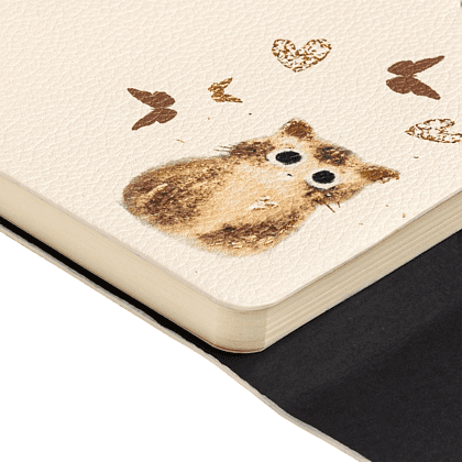 Ежедневник недатированный "Love me. Котенок", А5, 192 страниц, линейка, бежевый - 3