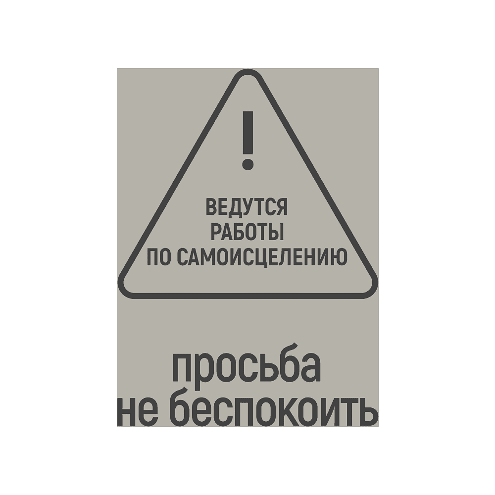 Фляжка "Просьба не беспокоить", 235 мл, серебристый - 2
