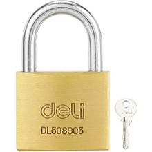 Замок навесной Deli YS EDL508905, 40 мм, 3 ключа, автомат