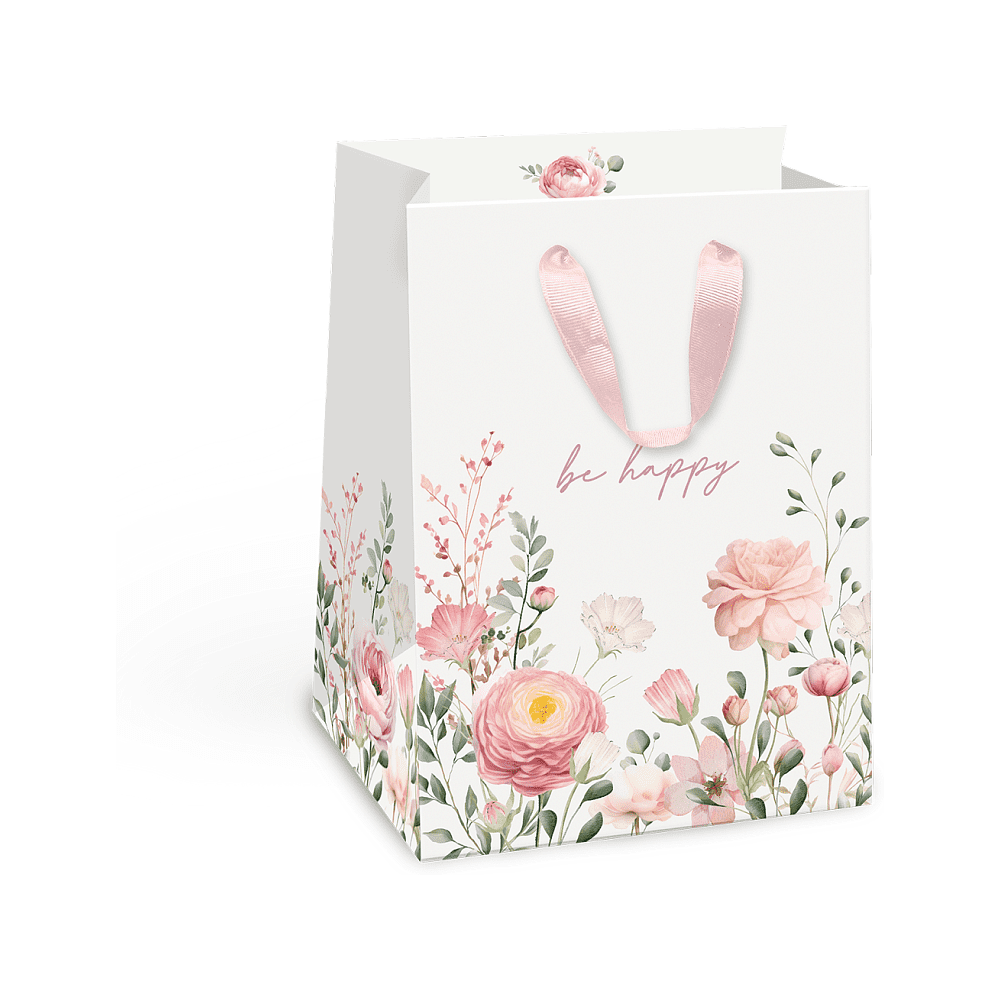Пакет бумажный подарочный "Florist", 14х19х11 см, ассорти - 2