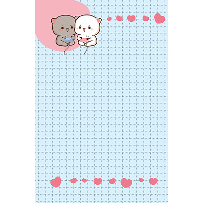 Блокнот "Kawaii Love", 10х15 см, 24 листа, в клетку, сиреневый - 2