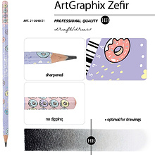 Карандаш чернографитный "ArtGraphix. Zefir. My Sweet. Пончики", HВ