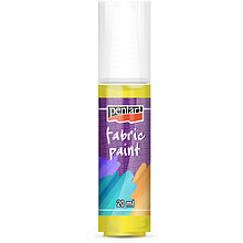 Краски для текстиля "Pentart Fabric paint", 20 мл, желтый