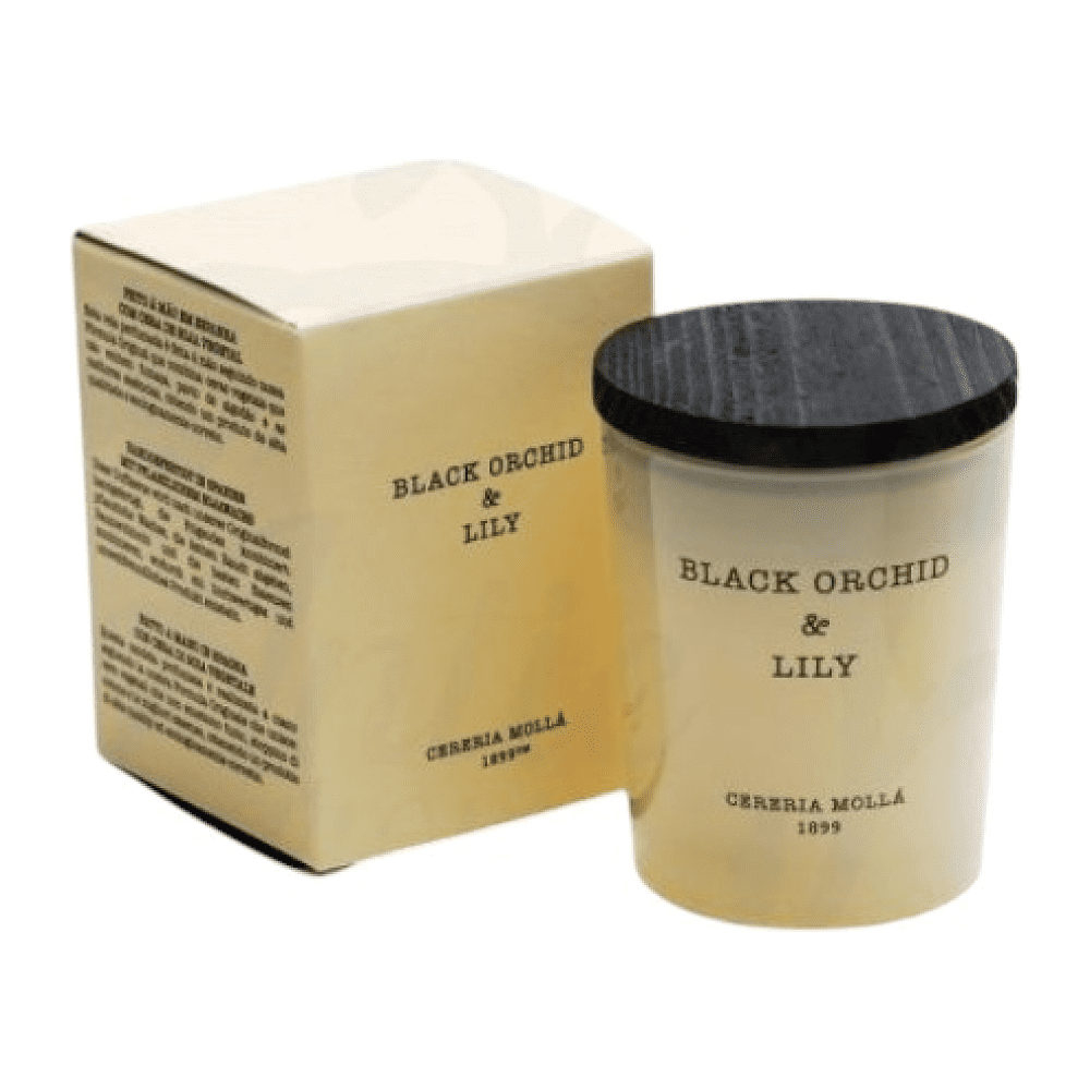 Свеча ароматическая CERERIA MOLLA "Black Orchid & Lily", 70 гр, подарочная упаковка