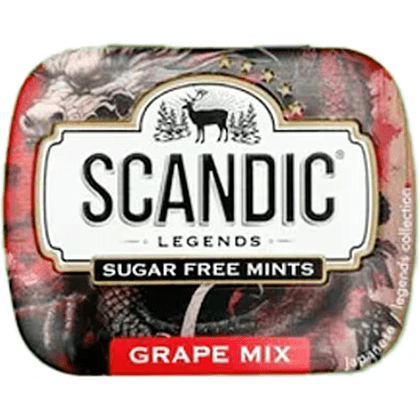 Конфеты "Scandic", 14 г, без сахара, виноградный микс