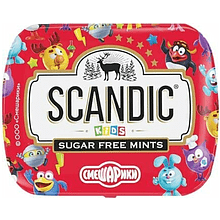 Конфеты "Scandic", 14 г, без сахара, малина
