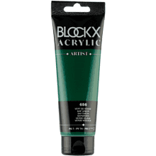 Краски акриловые "Blockx", 656 травяной зеленый, 120 мл