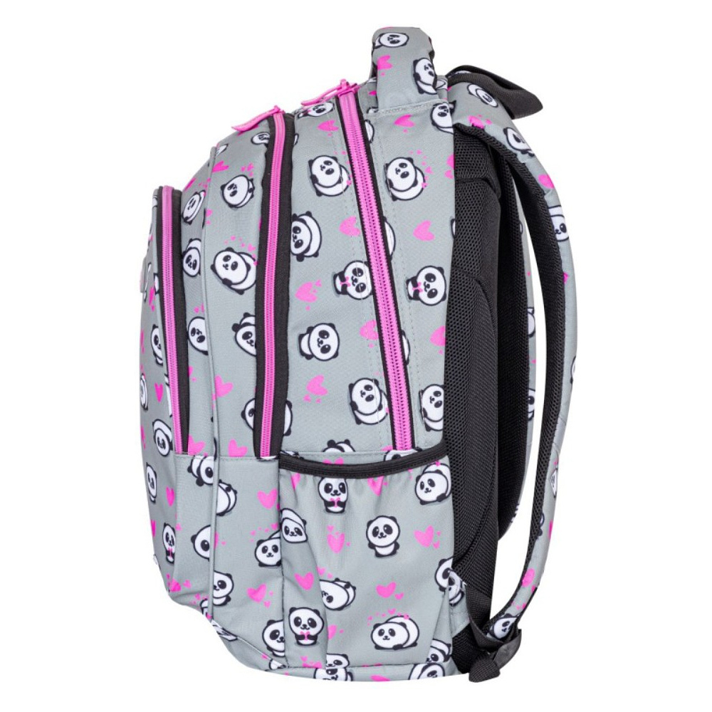 Рюкзак школьный Astra "Panda", серый, розовый - 2