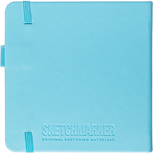 Скетчбук "Sketchmarker", 12x12 см, 140 г/м2, 80 листов, небесно-голубой
