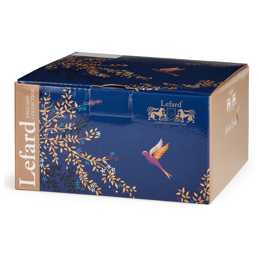 Чашка с блюдцем "Golden birds", 220 мл, коричневый, белый - 9