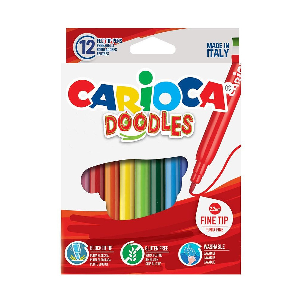 Фломастеры "Doodles", 12 шт, -50%