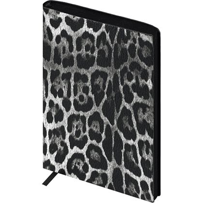 Ежедневник недатированный "Леопард", А6+, 320 страниц, линейка, серый - 2