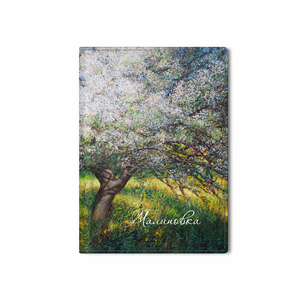 Обложка для паспорта "Май", Вадим Богдан, натуральная кожа, разноцветный