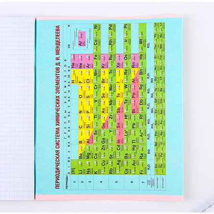 Тетрадь "Уведомления. Химия", А5, 48 листов, клетка, разноцветный - 7