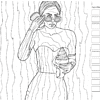 Раскраска "Раскраска для работы маркерами "Fashion Girl" (очки)" - 4