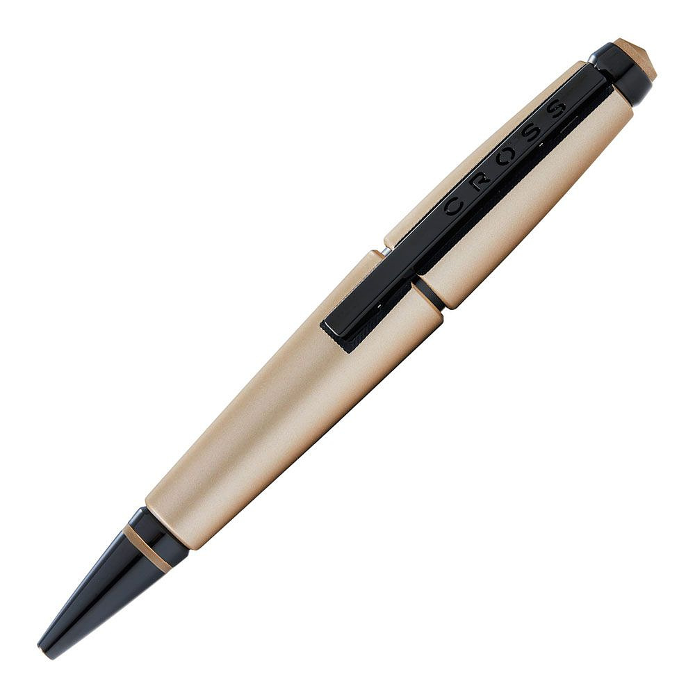 Ручка-роллер "Cross Edge Matte Hazelnut Lacquer", 0.7 мм, матовый шапань, черный, стерж. черный - 3