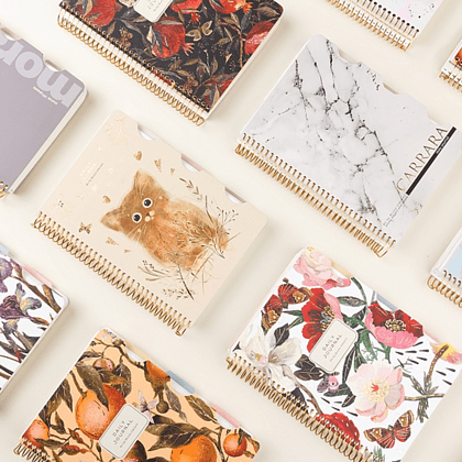 Книга записная "Carrarra", A5, 200 листов, клетка, линейка, точка, белый - 8