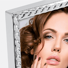 Фоторамка "SILVER", 10х15 см, металлическая, со стеклом, серебристый