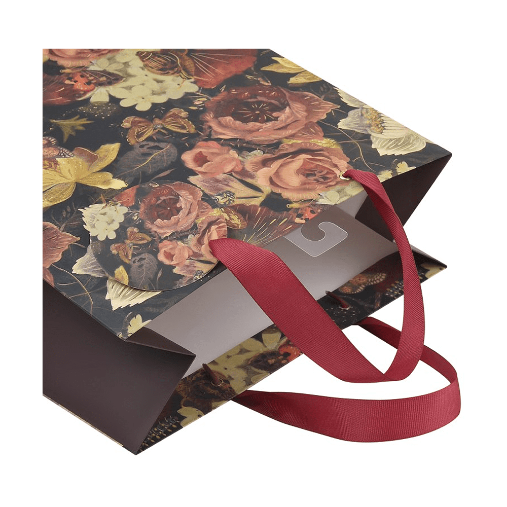 Пакет бумажный подарочный "Flora. Lush Bouquet", 26x32,4x13 см, коричневый - 2