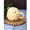Кружка с крышкой "Chubby cat", 460 мл., керамика, с ложкой, желтый - 2 Кружка с крышкой "Chubby cat", 460 мл., керамика, с ложкой, желтый - 2