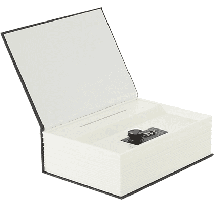Копилка "Книга", полимер, металл, черный - 6