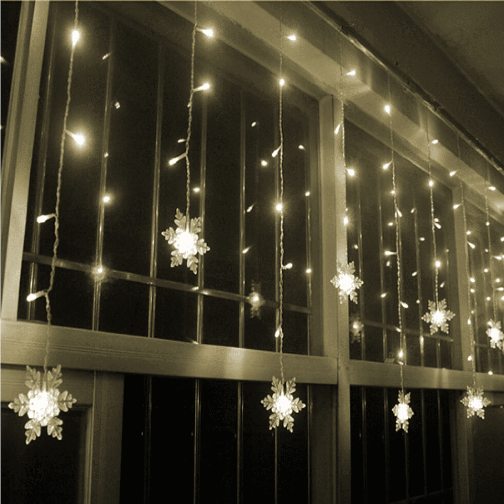 Гирлянда электрическая LED "Бахрома. Снежинка", белый - 5