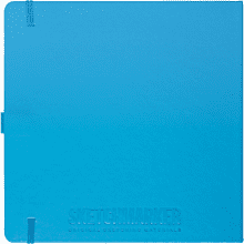 Скетчбук "Sketchmarker", 80 листов, 20x20 см, 140 г/м2, синий неон 