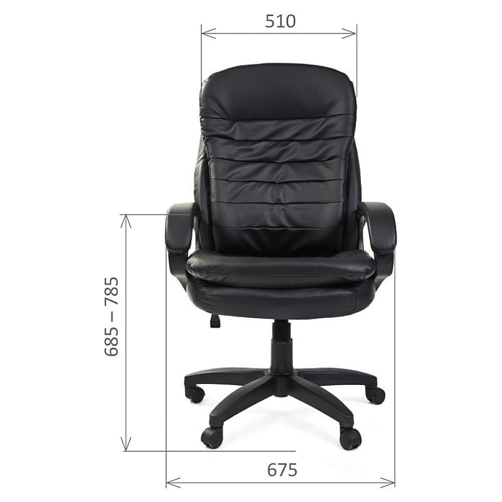 Кресло для руководителя "Chairman 795 LT", экокожа, пластик, коричневый - 2