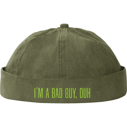 Шапка «I’m a bad guy», унисекс, хаки