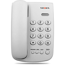 Проводной телефонный аппарат Texet TX-241, светло-серый