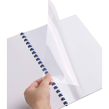 Обложка для переплета YesЛи, A4, пластик, 0,20 мм, 100 шт, дымчатый