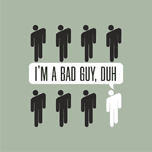 Сумка-оверсайз «I’m a bad guy» из хлопка, 340 г/м2, оливковый   