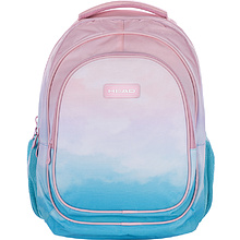 Рюкзак молодежный "Head ombre clouds", розовый, голубой