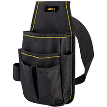Сумка для инструментов поясная Deli YS EDL430003, 250х120х40 мм, ткань Oxford, черный