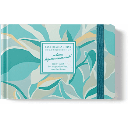 Еженедельник недатированный "Creator. Sage Green", А6, 64 листа, зеленый